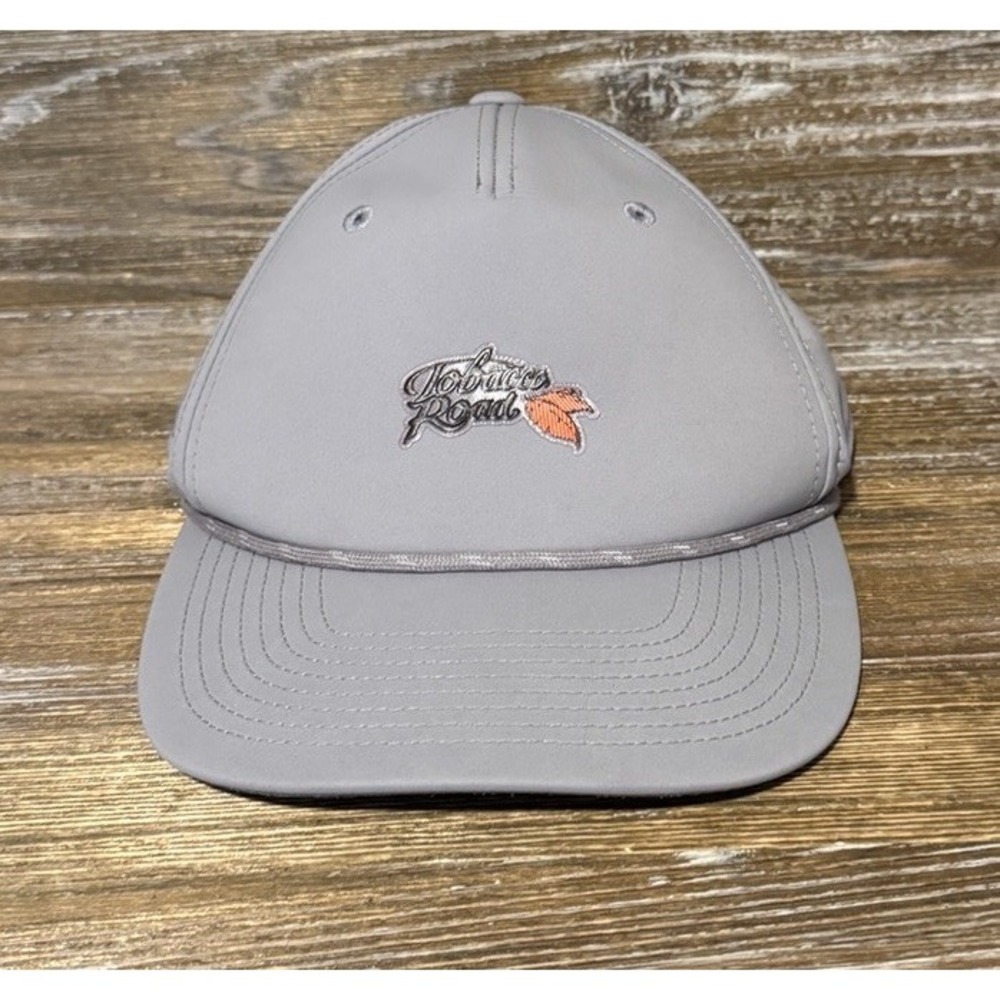 Tobacco Road Golf Hat‎ Gray Adjustable Golf Course Club Imperial OSFM